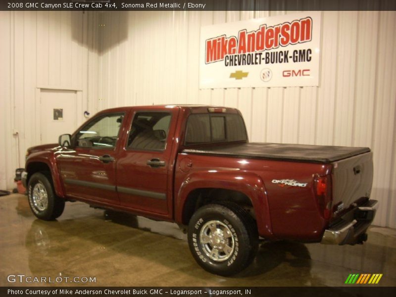 Sonoma Red Metallic / Ebony 2008 GMC Canyon SLE Crew Cab 4x4