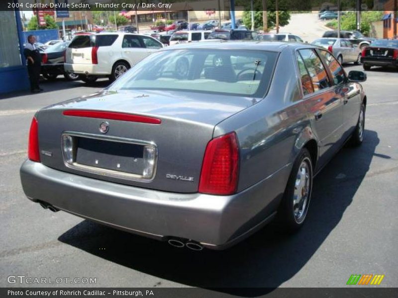 Thunder Gray / Dark Gray 2004 Cadillac DeVille Sedan