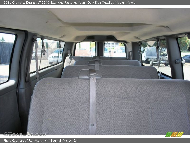 Dark Blue Metallic / Medium Pewter 2011 Chevrolet Express LT 3500 Extended Passenger Van