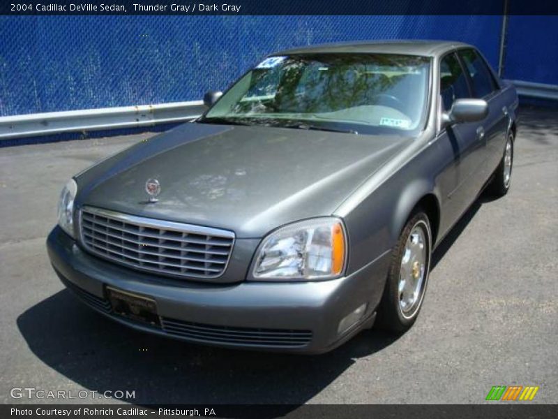 Thunder Gray / Dark Gray 2004 Cadillac DeVille Sedan