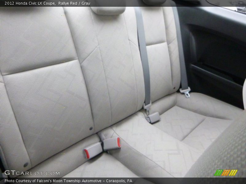 Rallye Red / Gray 2012 Honda Civic LX Coupe