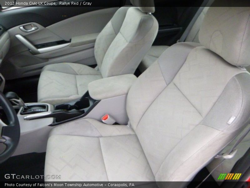 Rallye Red / Gray 2012 Honda Civic LX Coupe