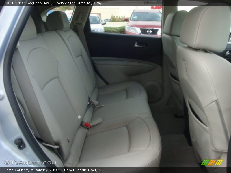 Frosted Steel Metallic / Gray 2011 Nissan Rogue SV AWD