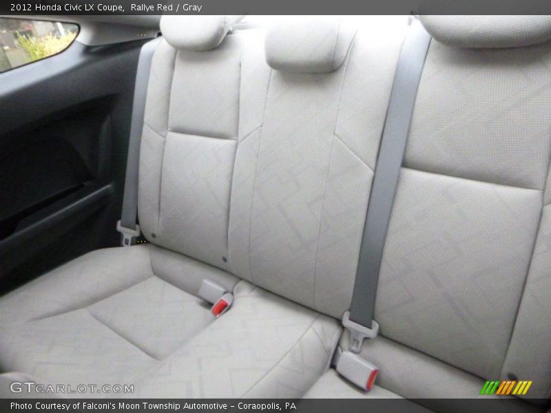 Rallye Red / Gray 2012 Honda Civic LX Coupe