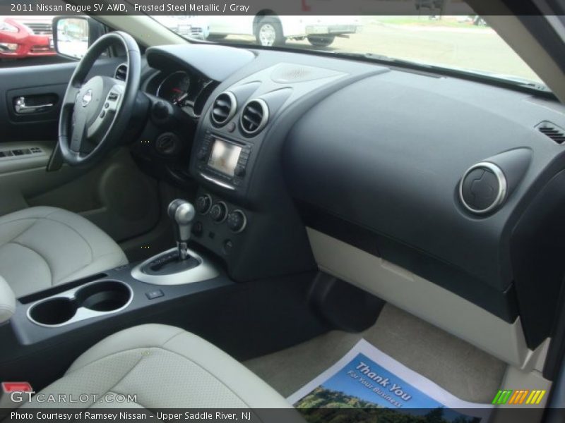 Frosted Steel Metallic / Gray 2011 Nissan Rogue SV AWD