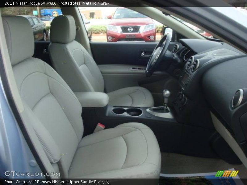 Frosted Steel Metallic / Gray 2011 Nissan Rogue SV AWD
