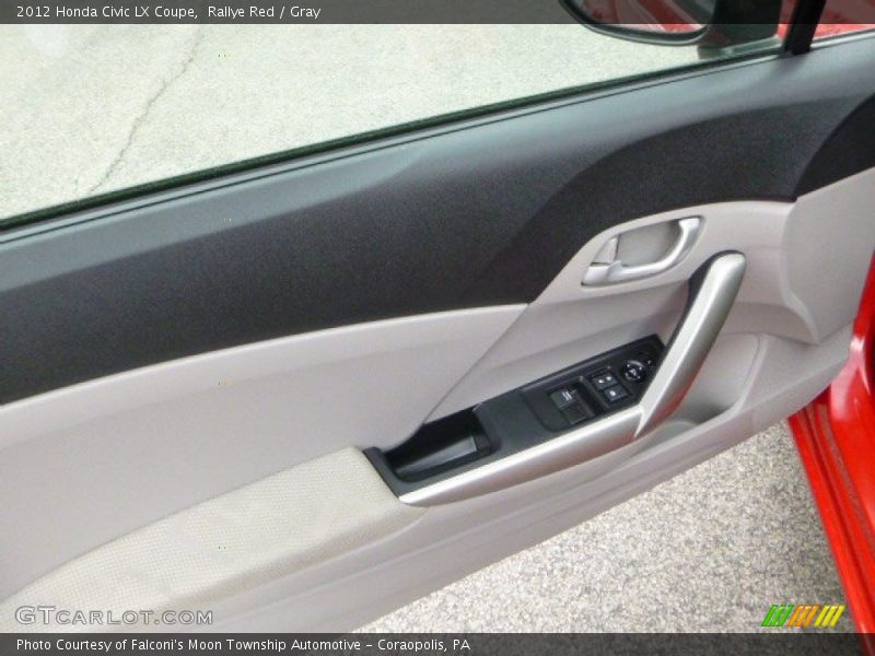 Rallye Red / Gray 2012 Honda Civic LX Coupe