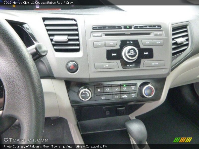 Rallye Red / Gray 2012 Honda Civic LX Coupe
