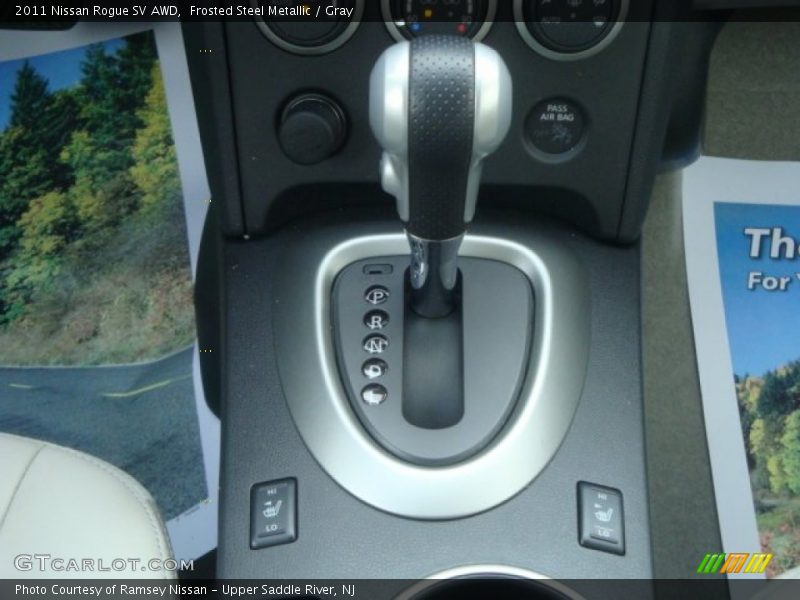 Frosted Steel Metallic / Gray 2011 Nissan Rogue SV AWD