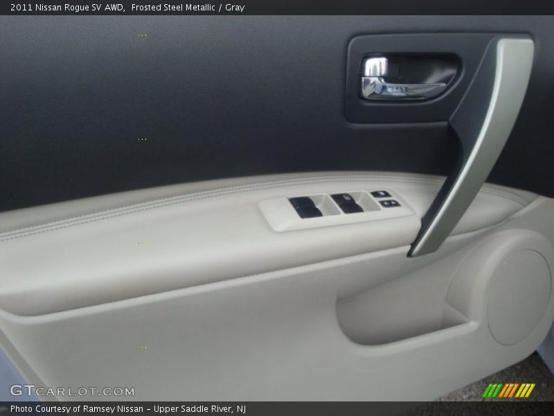 Frosted Steel Metallic / Gray 2011 Nissan Rogue SV AWD
