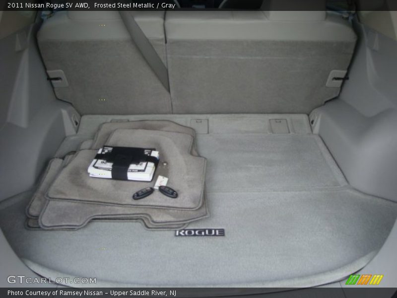 Frosted Steel Metallic / Gray 2011 Nissan Rogue SV AWD