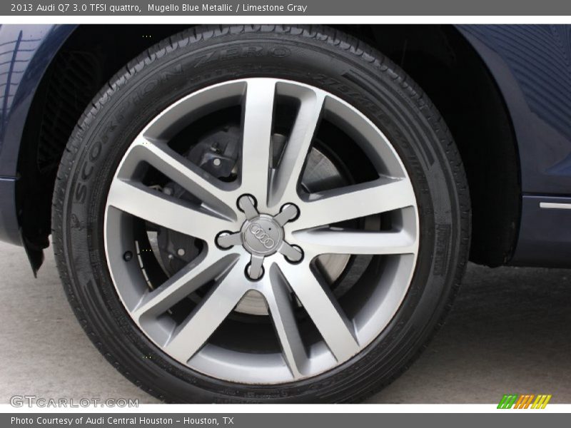 Mugello Blue Metallic / Limestone Gray 2013 Audi Q7 3.0 TFSI quattro