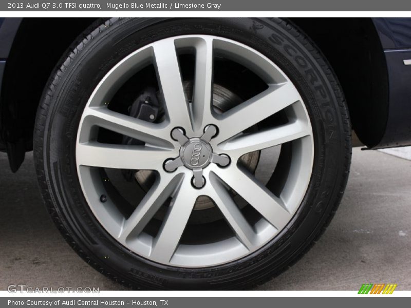 Mugello Blue Metallic / Limestone Gray 2013 Audi Q7 3.0 TFSI quattro