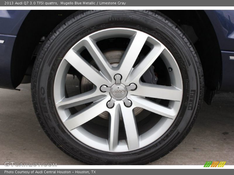 Mugello Blue Metallic / Limestone Gray 2013 Audi Q7 3.0 TFSI quattro