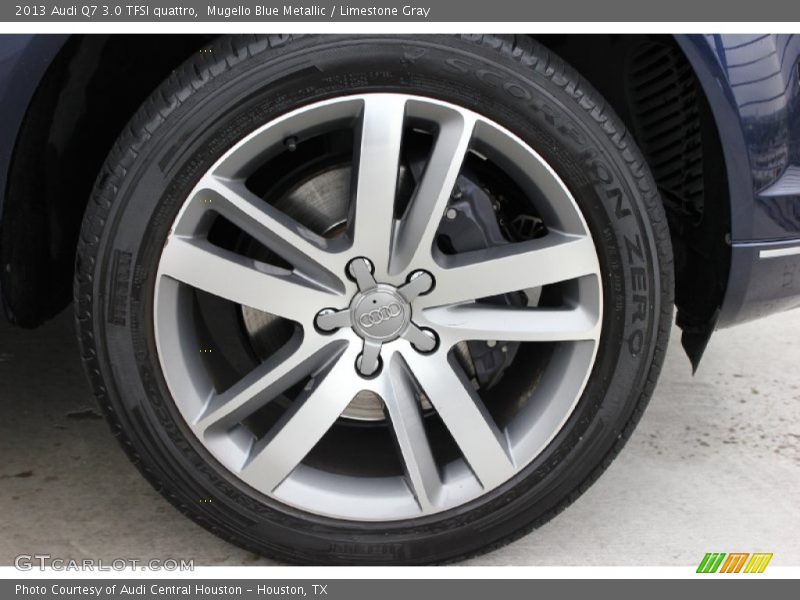 Mugello Blue Metallic / Limestone Gray 2013 Audi Q7 3.0 TFSI quattro