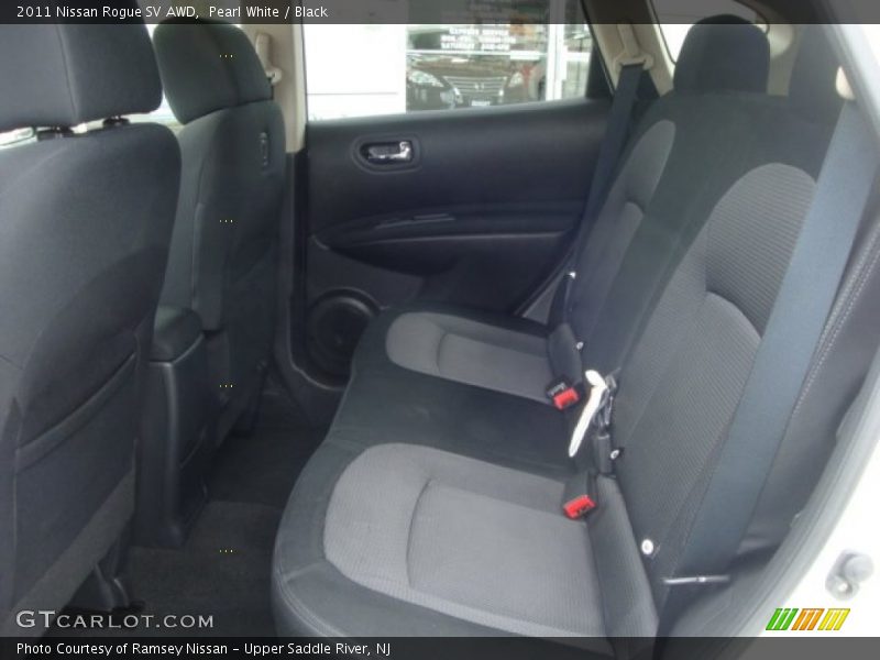 Pearl White / Black 2011 Nissan Rogue SV AWD
