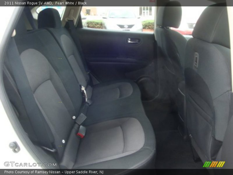 Pearl White / Black 2011 Nissan Rogue SV AWD