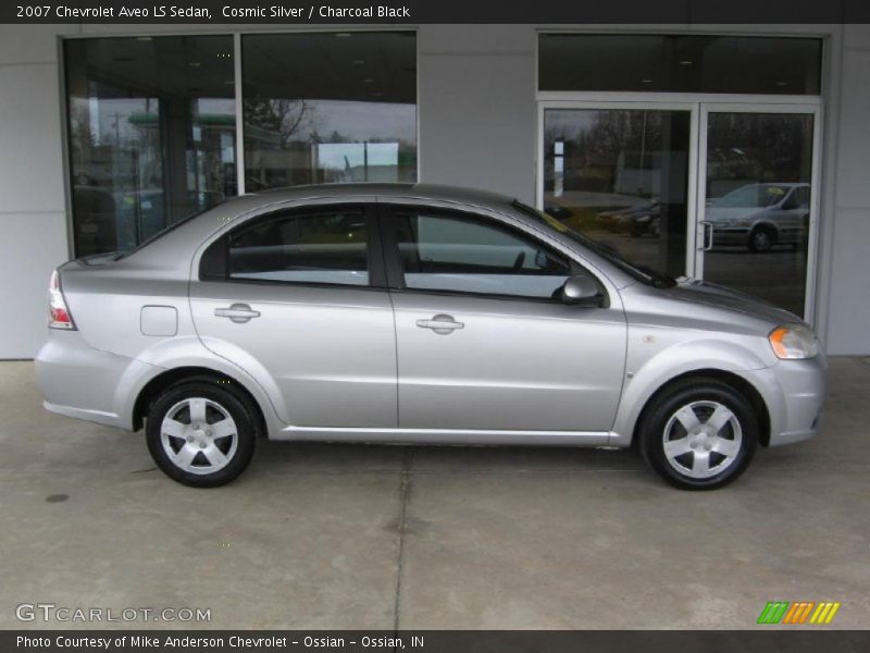 Cosmic Silver / Charcoal Black 2007 Chevrolet Aveo LS Sedan