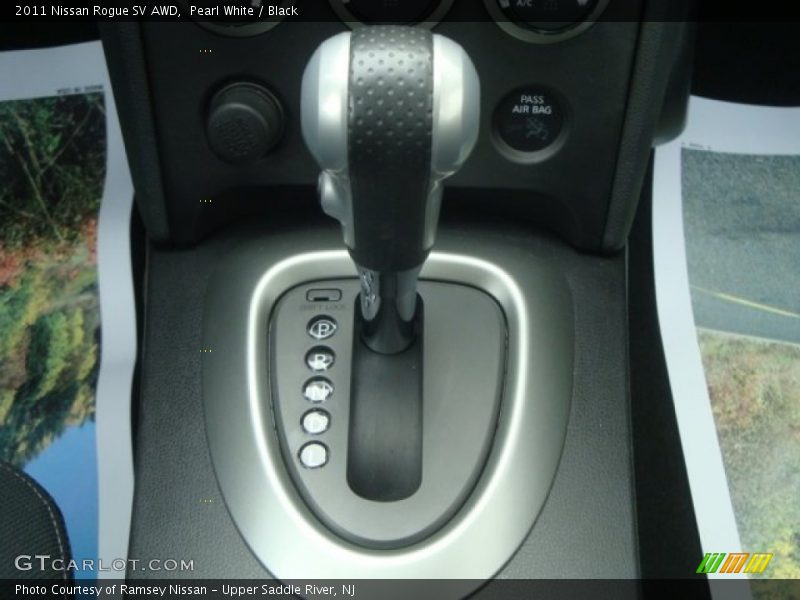 Pearl White / Black 2011 Nissan Rogue SV AWD