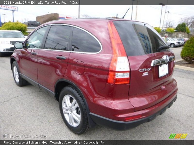 Tango Red Pearl / Gray 2011 Honda CR-V EX 4WD