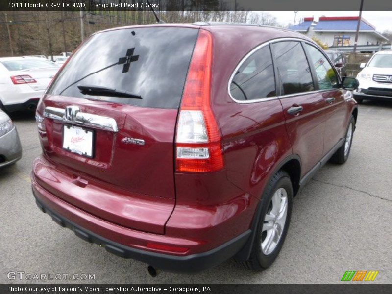 Tango Red Pearl / Gray 2011 Honda CR-V EX 4WD