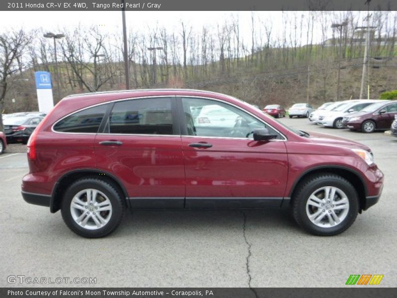 Tango Red Pearl / Gray 2011 Honda CR-V EX 4WD