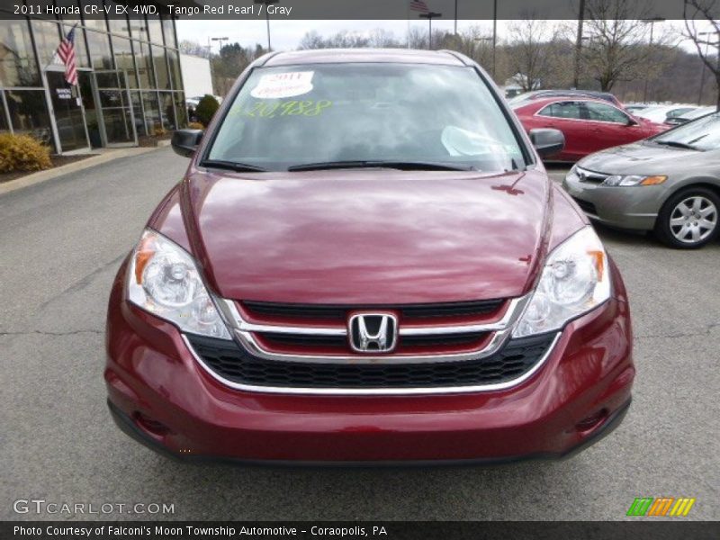 Tango Red Pearl / Gray 2011 Honda CR-V EX 4WD