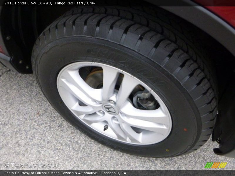 Tango Red Pearl / Gray 2011 Honda CR-V EX 4WD
