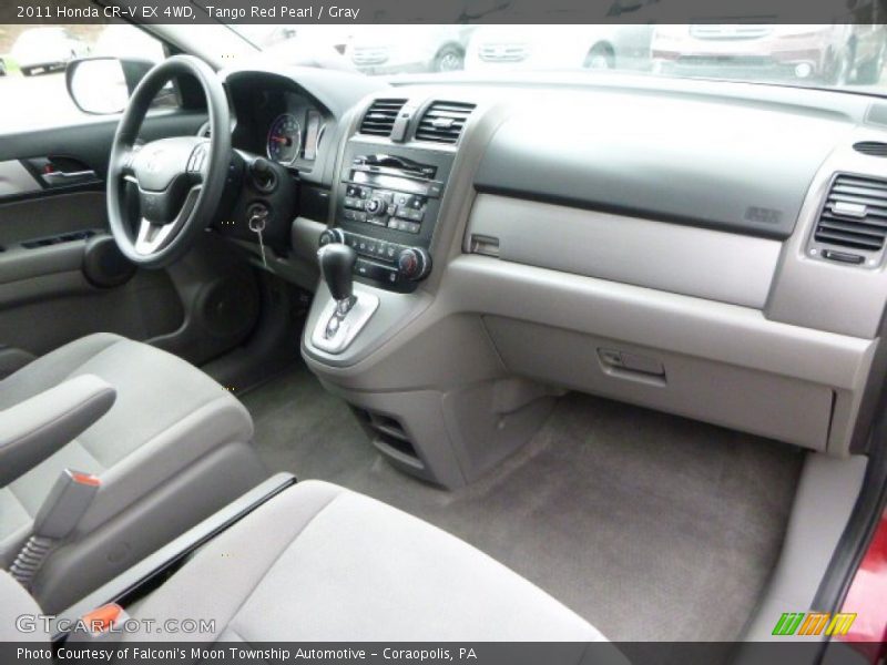 Tango Red Pearl / Gray 2011 Honda CR-V EX 4WD