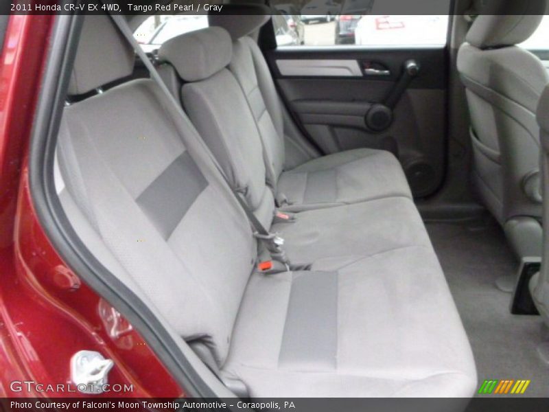 Tango Red Pearl / Gray 2011 Honda CR-V EX 4WD