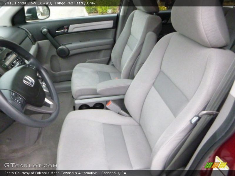 Tango Red Pearl / Gray 2011 Honda CR-V EX 4WD