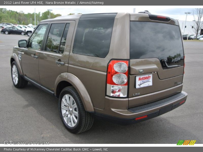 Nara Bronze Metallic / Almond/Nutmeg 2012 Land Rover LR4 HSE