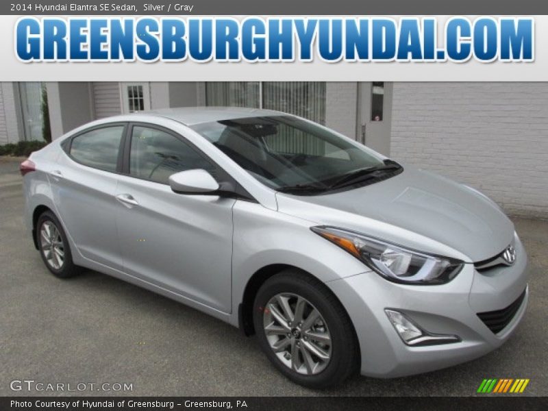 Silver / Gray 2014 Hyundai Elantra SE Sedan