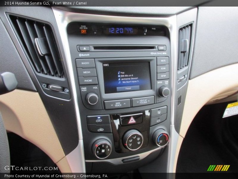 Pearl White / Camel 2014 Hyundai Sonata GLS