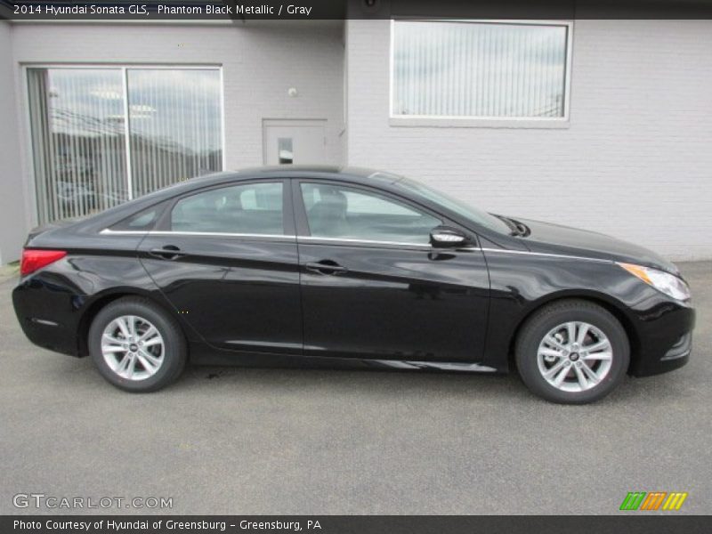 Phantom Black Metallic / Gray 2014 Hyundai Sonata GLS