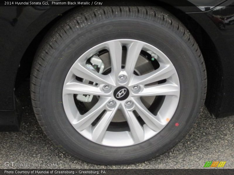 Phantom Black Metallic / Gray 2014 Hyundai Sonata GLS
