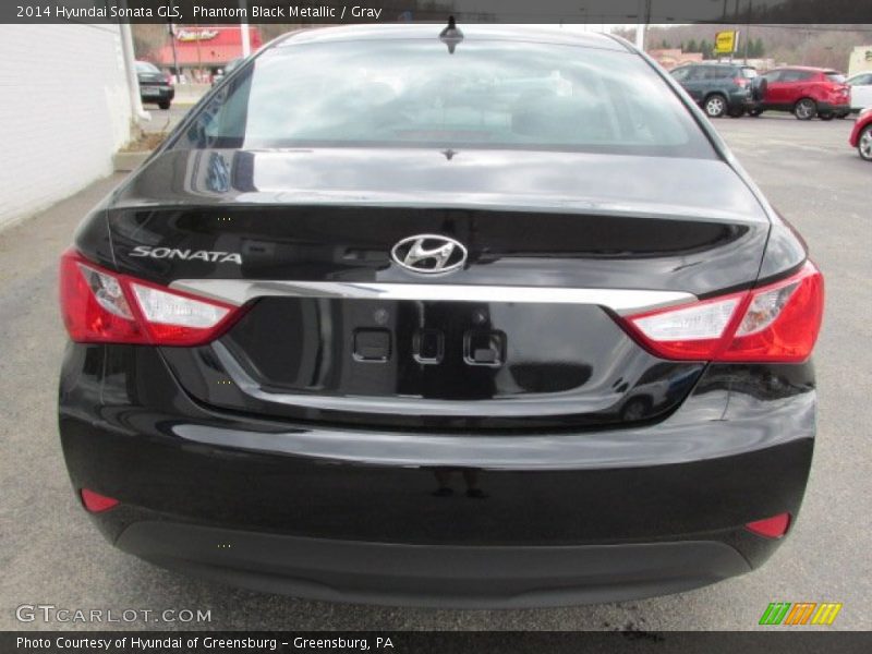 Phantom Black Metallic / Gray 2014 Hyundai Sonata GLS