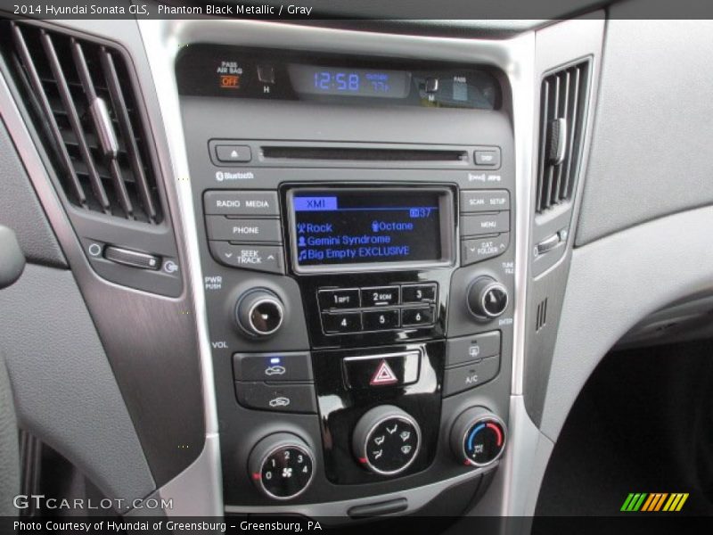 Phantom Black Metallic / Gray 2014 Hyundai Sonata GLS