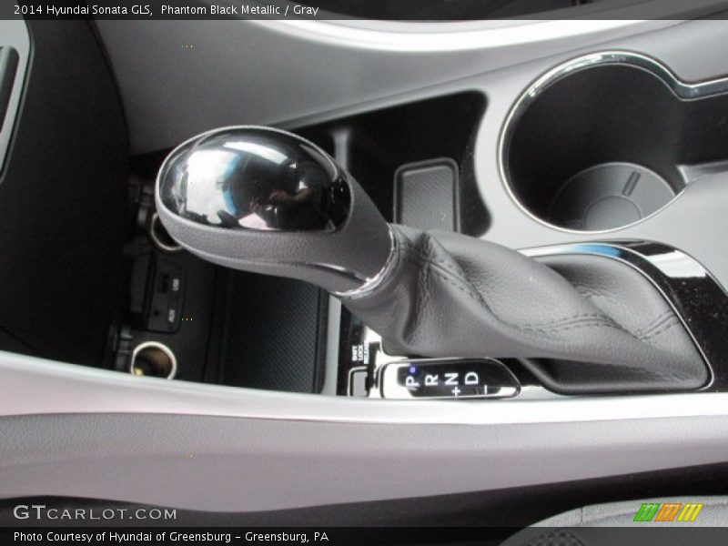 Phantom Black Metallic / Gray 2014 Hyundai Sonata GLS