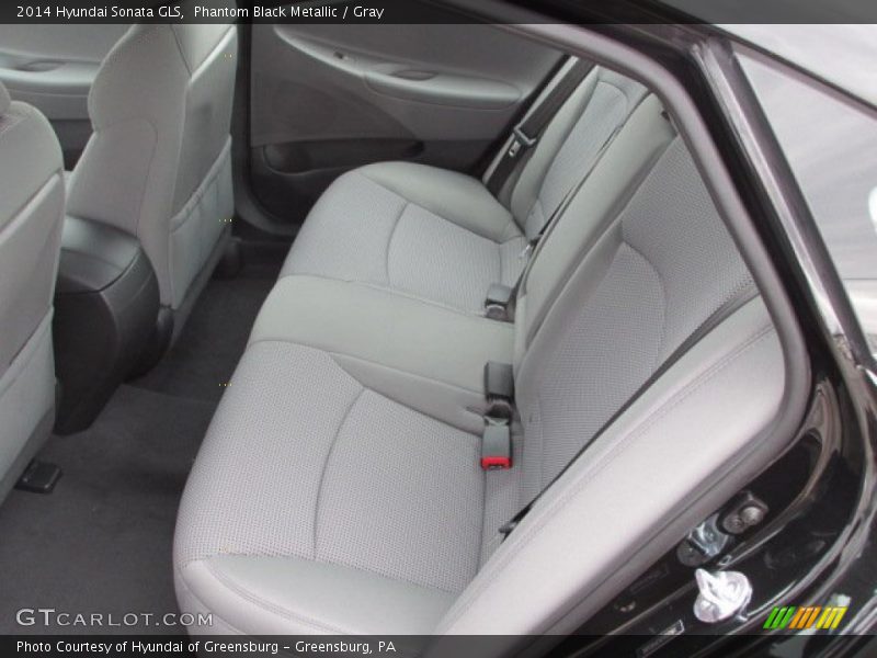 Phantom Black Metallic / Gray 2014 Hyundai Sonata GLS