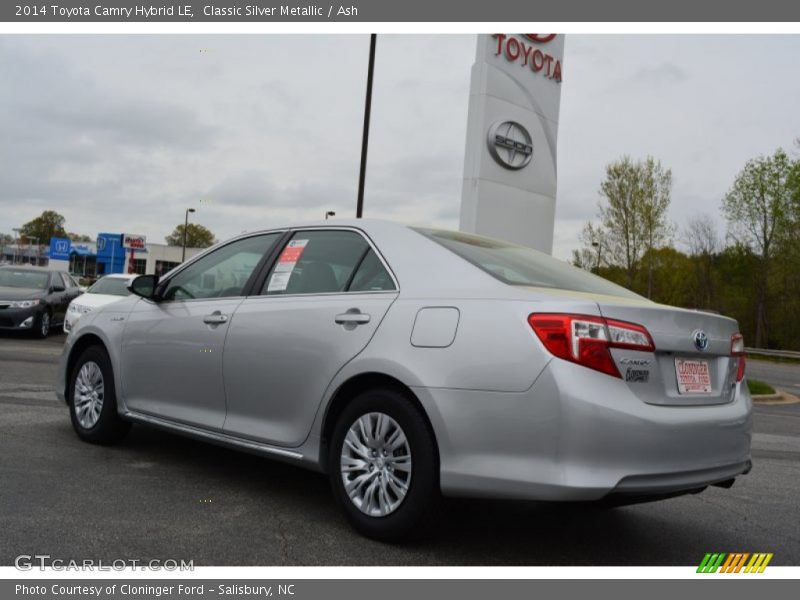 Classic Silver Metallic / Ash 2014 Toyota Camry Hybrid LE