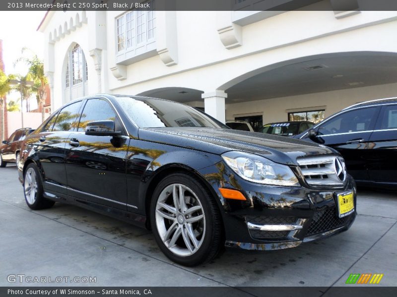 Black / Black 2013 Mercedes-Benz C 250 Sport