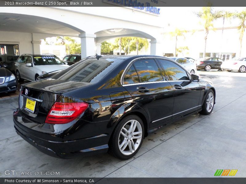 Black / Black 2013 Mercedes-Benz C 250 Sport