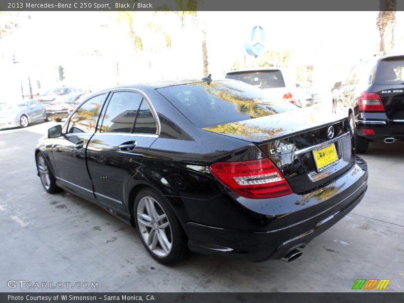 Black / Black 2013 Mercedes-Benz C 250 Sport