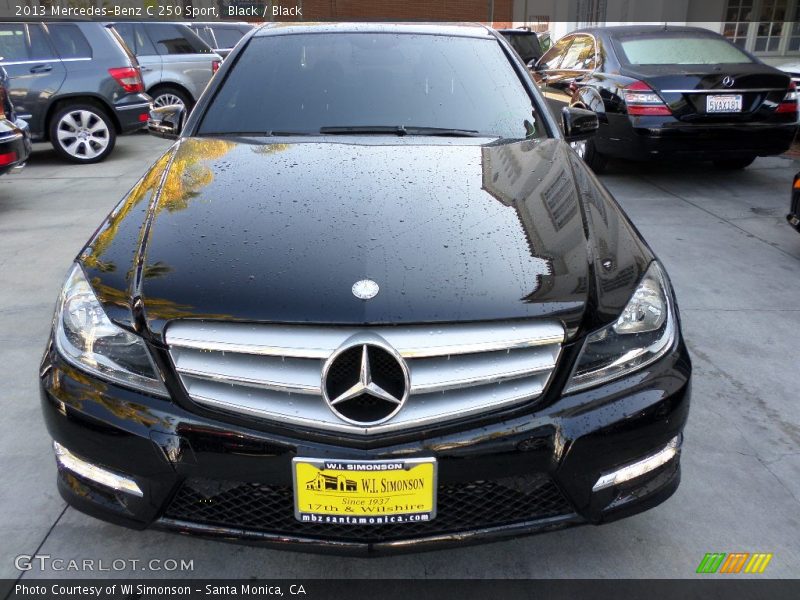 Black / Black 2013 Mercedes-Benz C 250 Sport