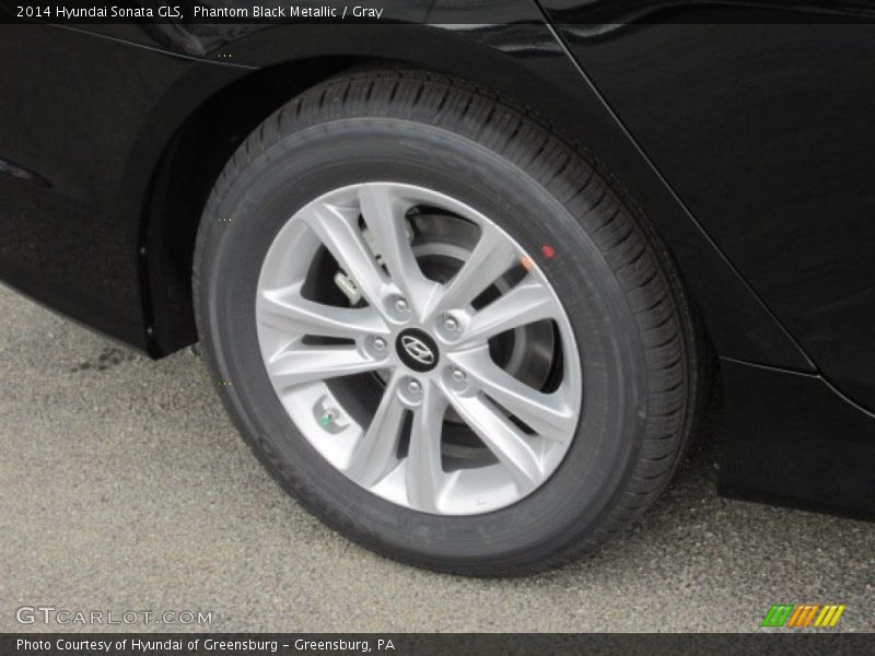 Phantom Black Metallic / Gray 2014 Hyundai Sonata GLS