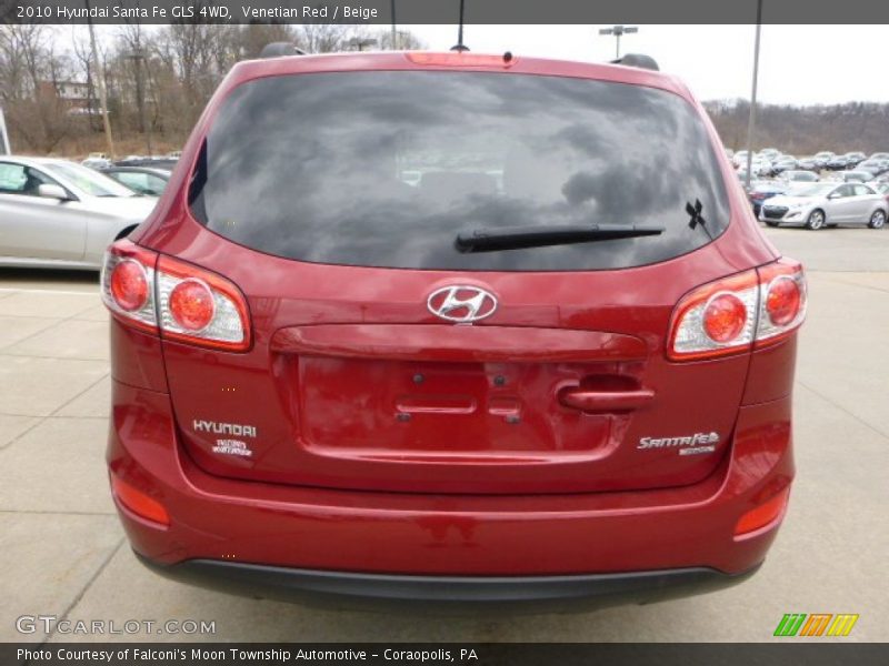 Venetian Red / Beige 2010 Hyundai Santa Fe GLS 4WD