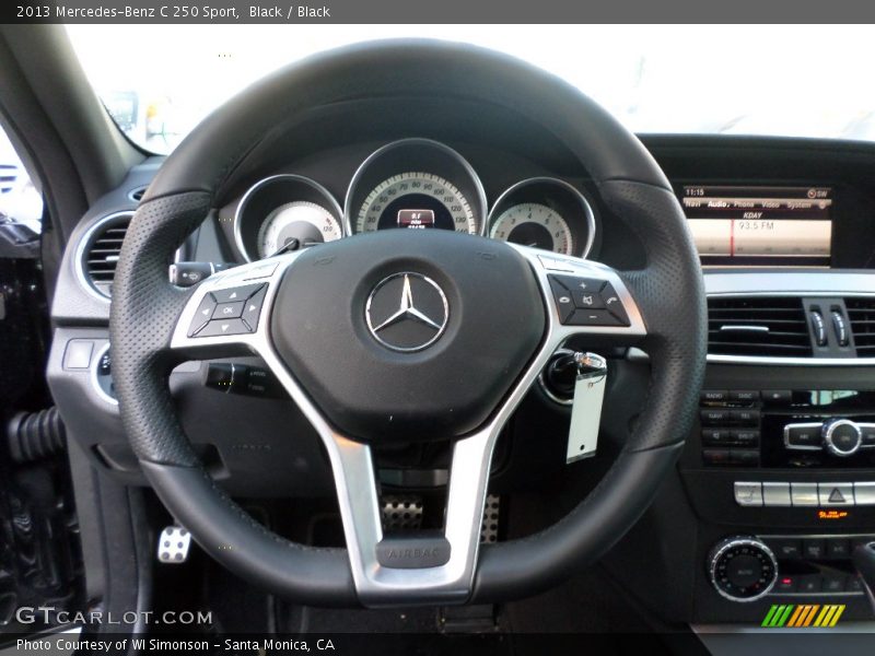 Black / Black 2013 Mercedes-Benz C 250 Sport