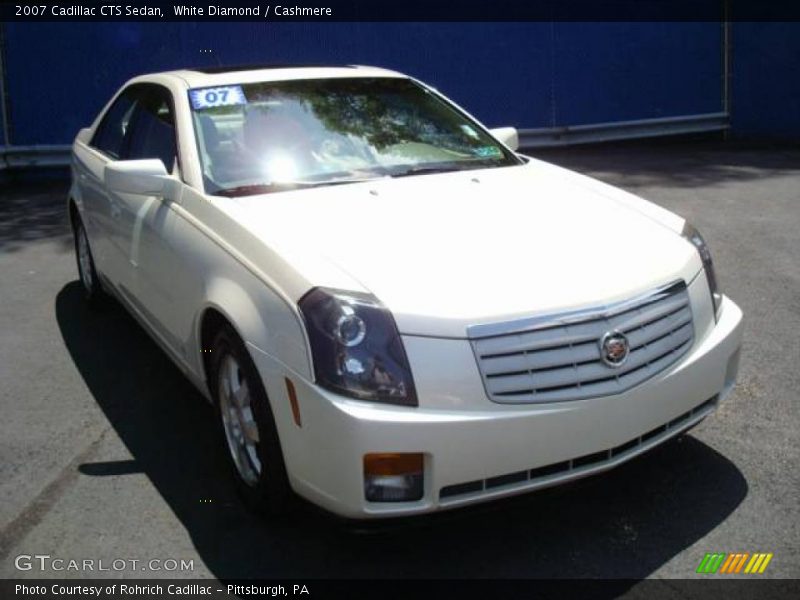 White Diamond / Cashmere 2007 Cadillac CTS Sedan