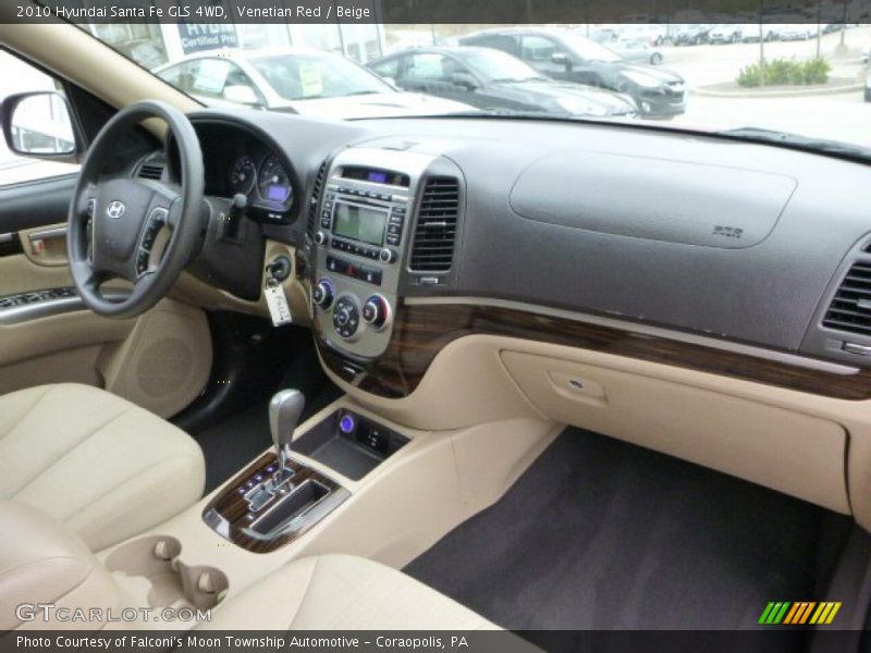 Venetian Red / Beige 2010 Hyundai Santa Fe GLS 4WD